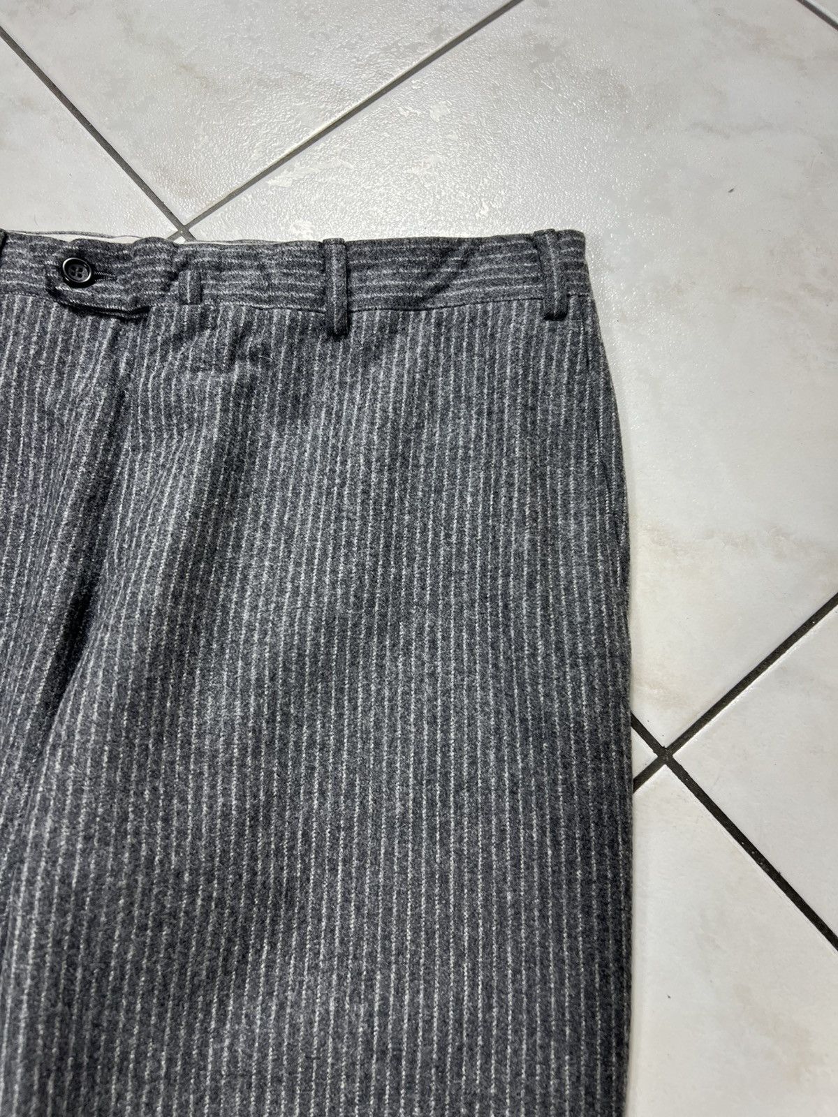 Canali Canali su misura wool cashmere striped casual regular pants Size US 32 / EU 48 - 6 Thumbnail