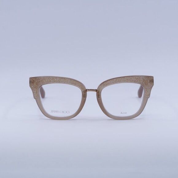 Jimmy Choo Jimmy Choo JC237 0FWM 00 Eyeglasses Nude with Glitter/Gold Size ONE SIZE - 3 Thumbnail