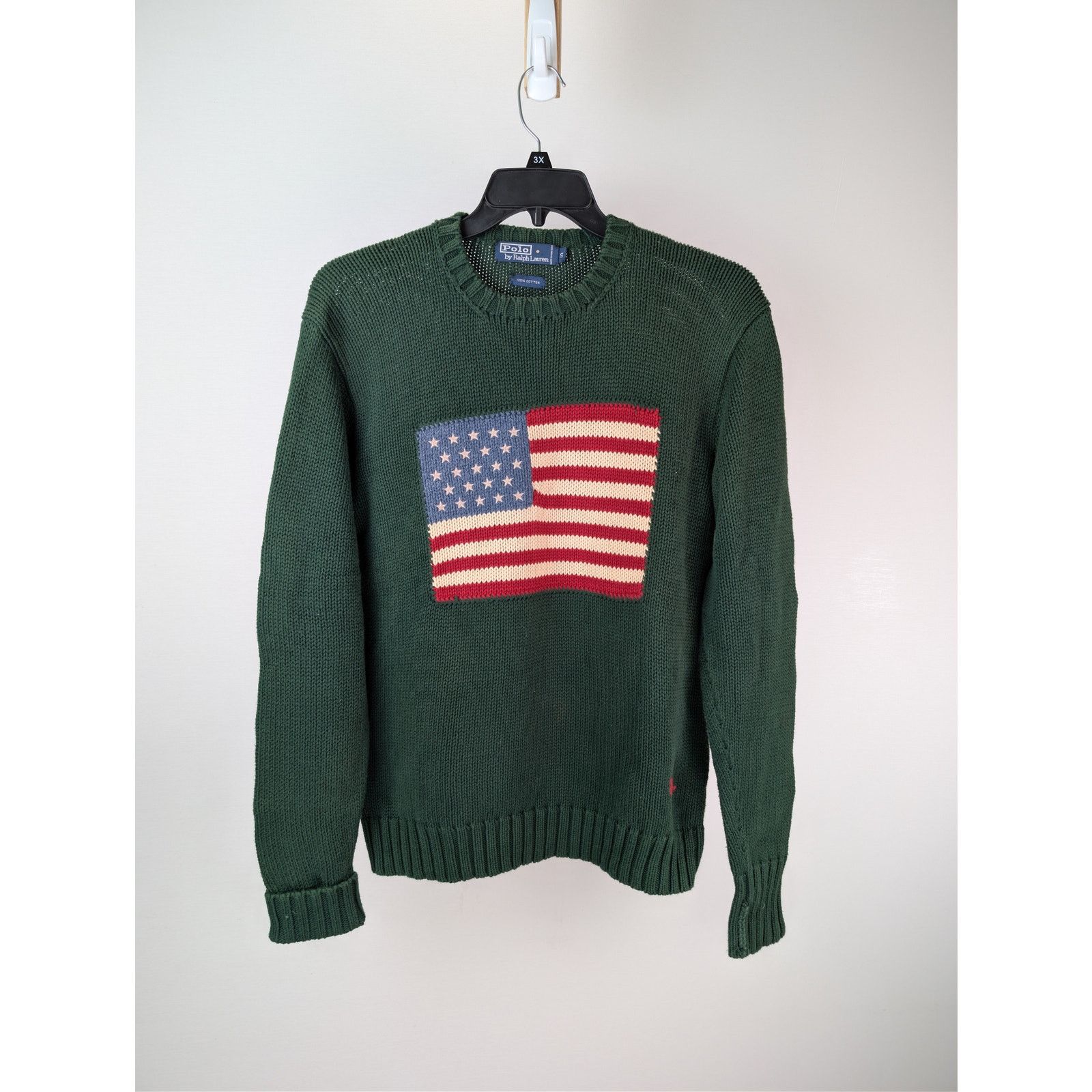 Ralph Lauren o1rshd1 CC20 flag intarsia knit sweater in Green Size US S / EU 44-46 / 1 - 2 Thumbnail