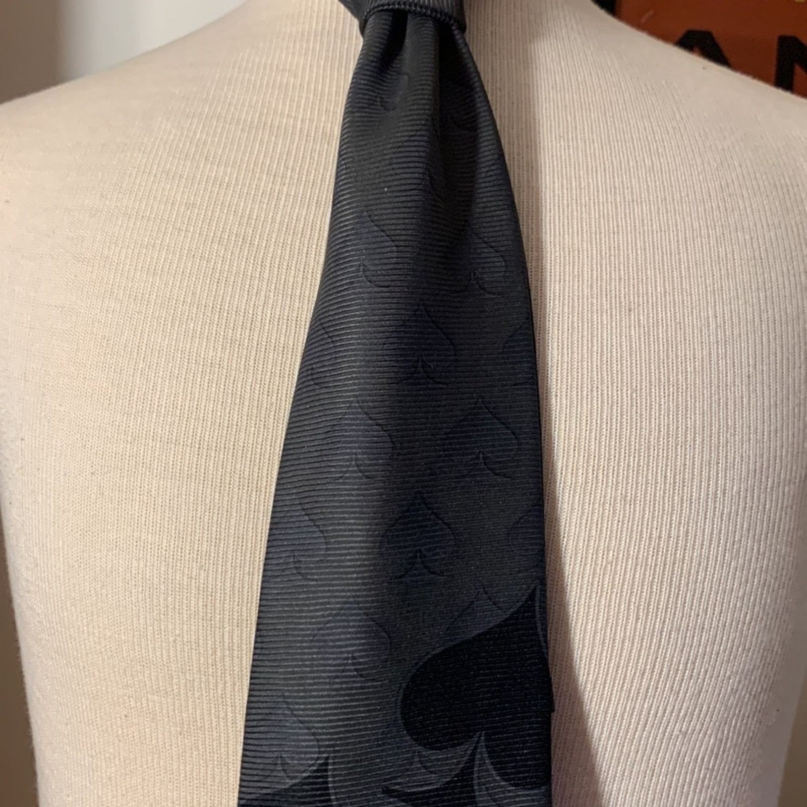 Vintage Ace of spades poker betting gambler necktie Size ONE SIZE - 3 Thumbnail