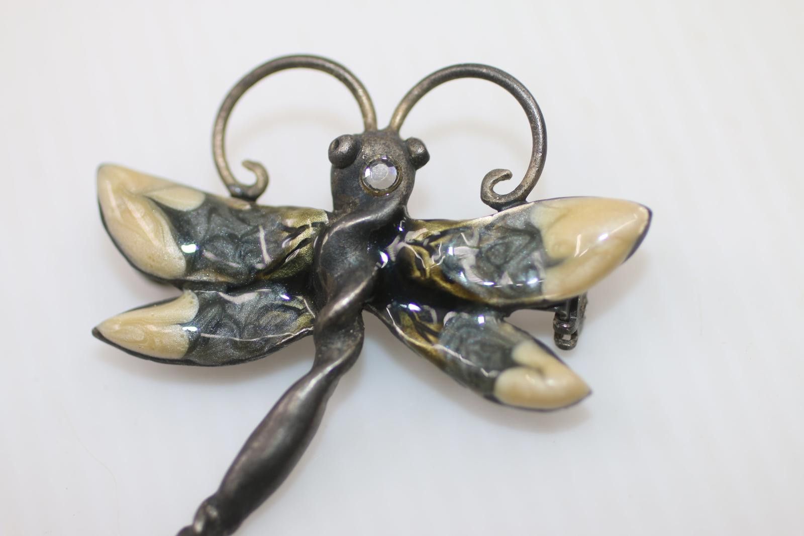The Unbranded Brand Vintage Dragonfly Insect Brooch / Pin – Metal Art Jewelry Size ONE SIZE - 2 Thumbnail