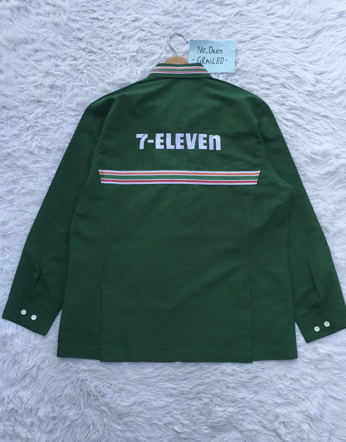 Japanese Brand Rare 7 Eleven Uniform Staff Long sleeve Shirt Size US XL / EU 56 / 4 - 13 Thumbnail
