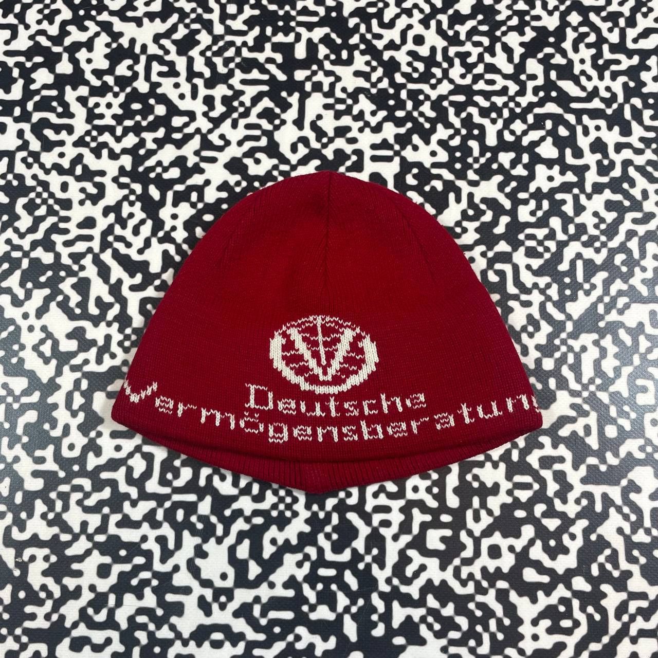 Ferrari Vintage 90s Michael Schumacher Ferrari Racing Beanie Hat Size ONE SIZE - 2 Thumbnail