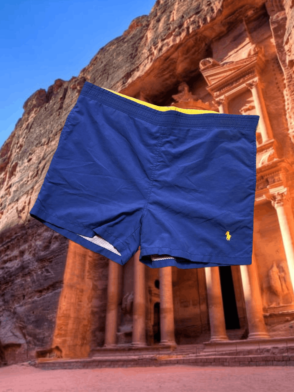 Polo Ralph Lauren Polo by Ralph Lauren blue shorts Y2K logo vintage Size US 32 / EU 48 - 1 Thumbnail
