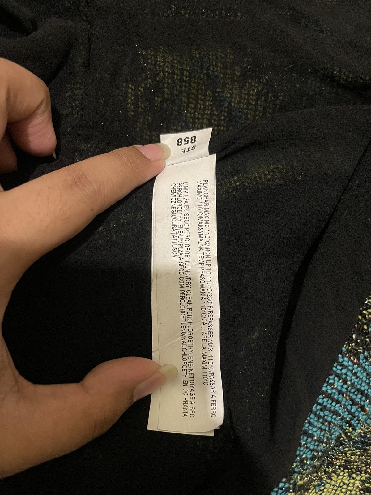 Vintage × Zara Zara Basic Women’s Blazer, Ethnic Green pattern Size M / US 6-8 / IT 42-44 - 9 Thumbnail