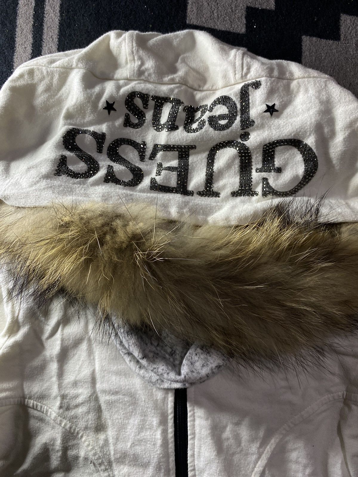 If Six Was Nine × Japanese Brand × Le Grande Bleu (L.G.B.) Guess glitter double layers faux fur hoodie Size US S / EU 44-46 / 1 - 8 Thumbnail