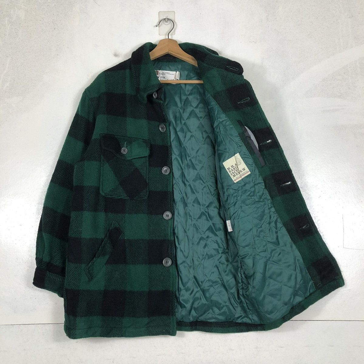 Japanese Brand 📌VTG WOOL SHIRT JACKET TARTAN DESIGN MACHOPE ISSEY MIYAKE Size US M / EU 48-50 / 2 - 12 Thumbnail