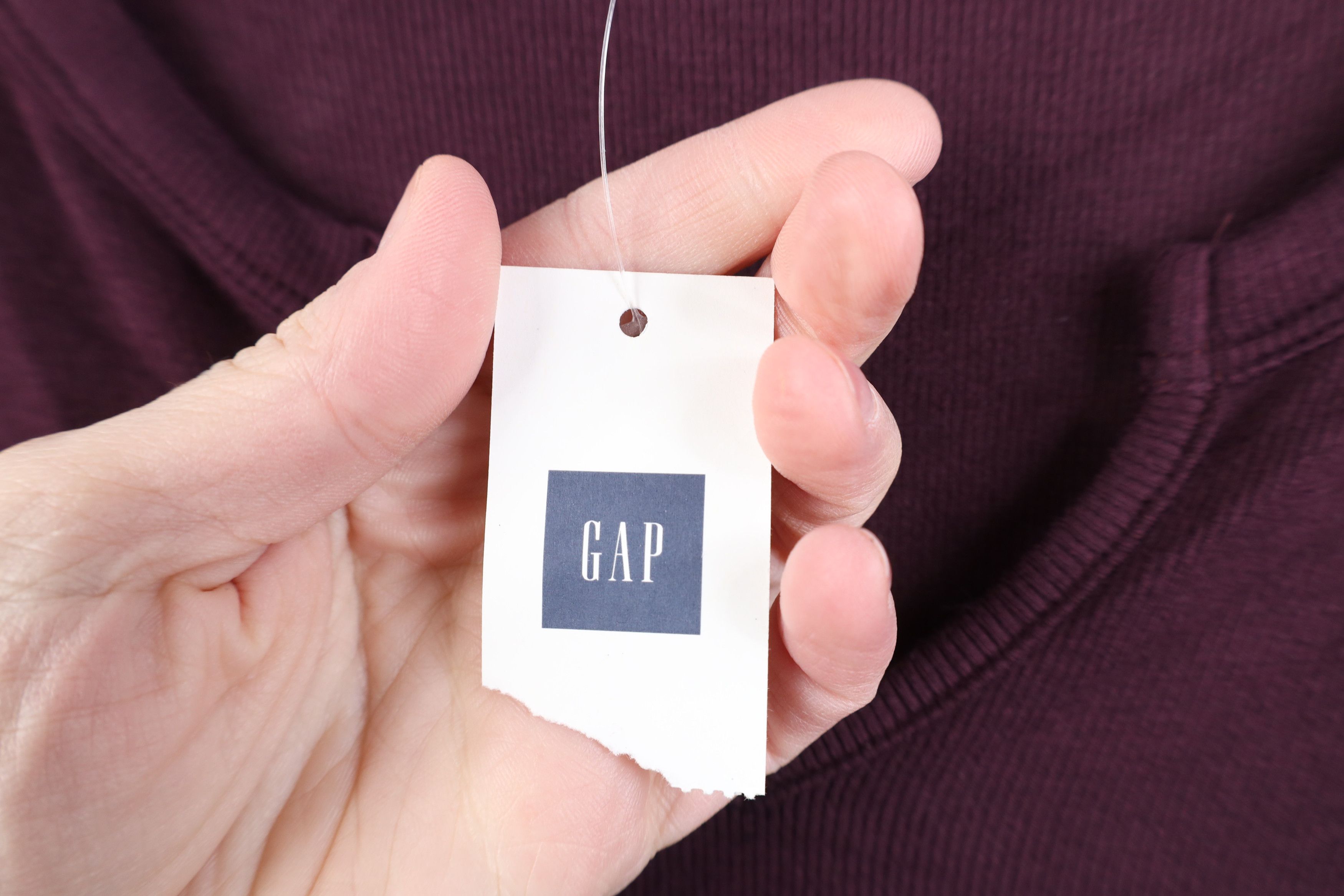 Gap Deadstock Vintage Y2K Gap Thermal Ribbed Knit T-Shirt Size XS / US 0-2 / IT 36-38 - 5 Thumbnail