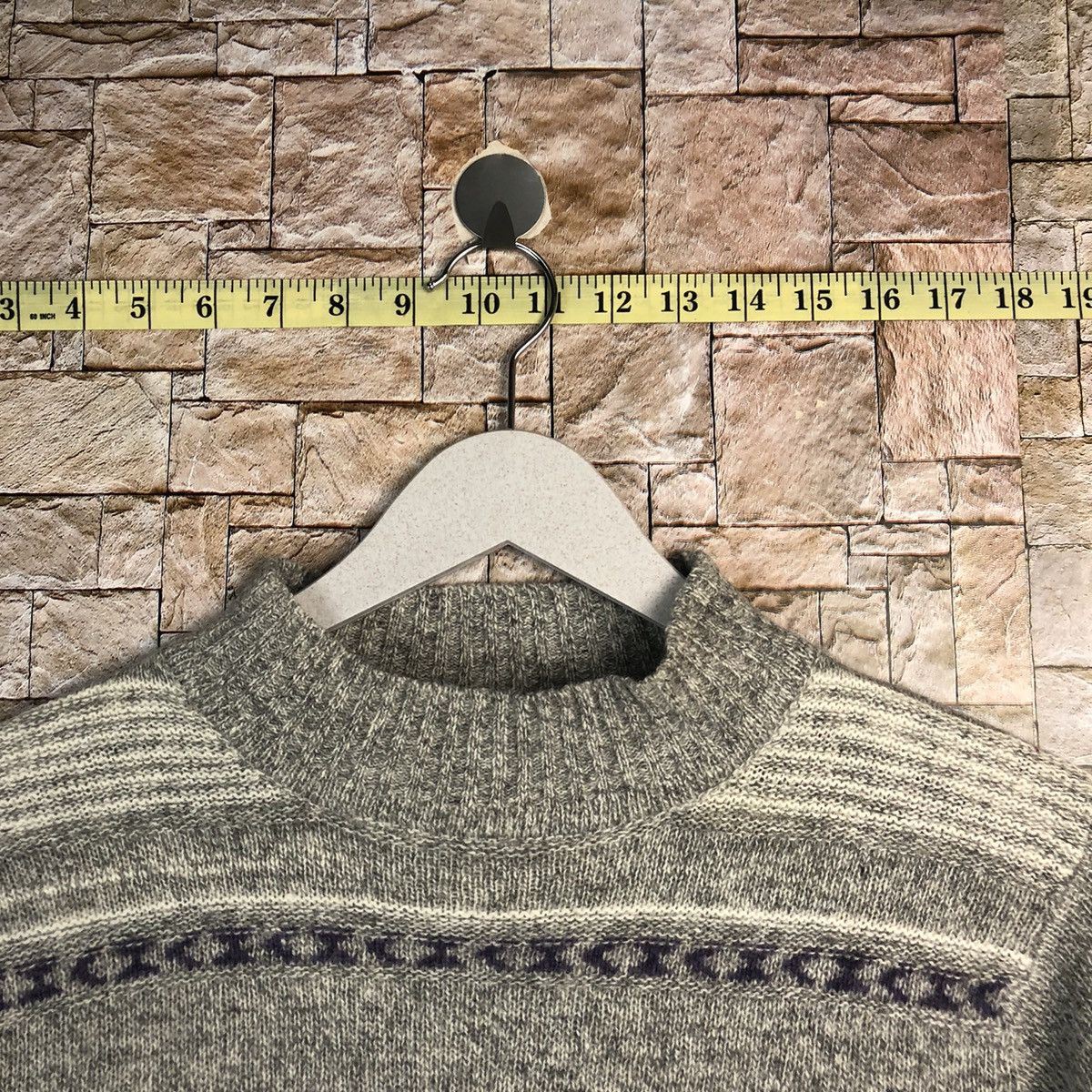 Homespun Knitwear × Japanese Brand Mocha Giene Grey Knitwear #A909 Size S / US 4 / IT 40 - 4 Thumbnail