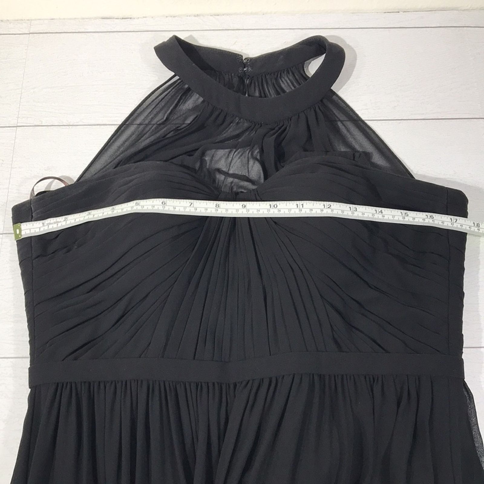 Other CAMILLE LA VIE Black Halter Collar Floor Length Evening Gown Size M / US 6-8 / IT 42-44 - 6 Thumbnail