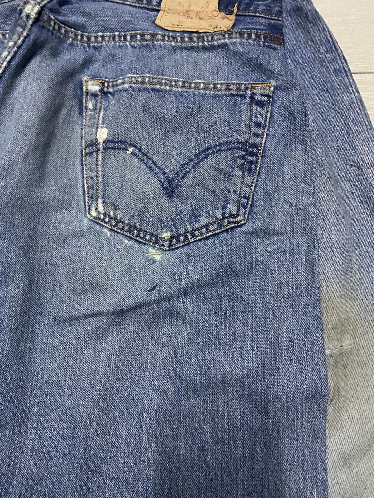 Levi's Levis Crazy Custom Super Baggy Style Paint Splatter Jeans Size US 36 / EU 52 - 17 Thumbnail
