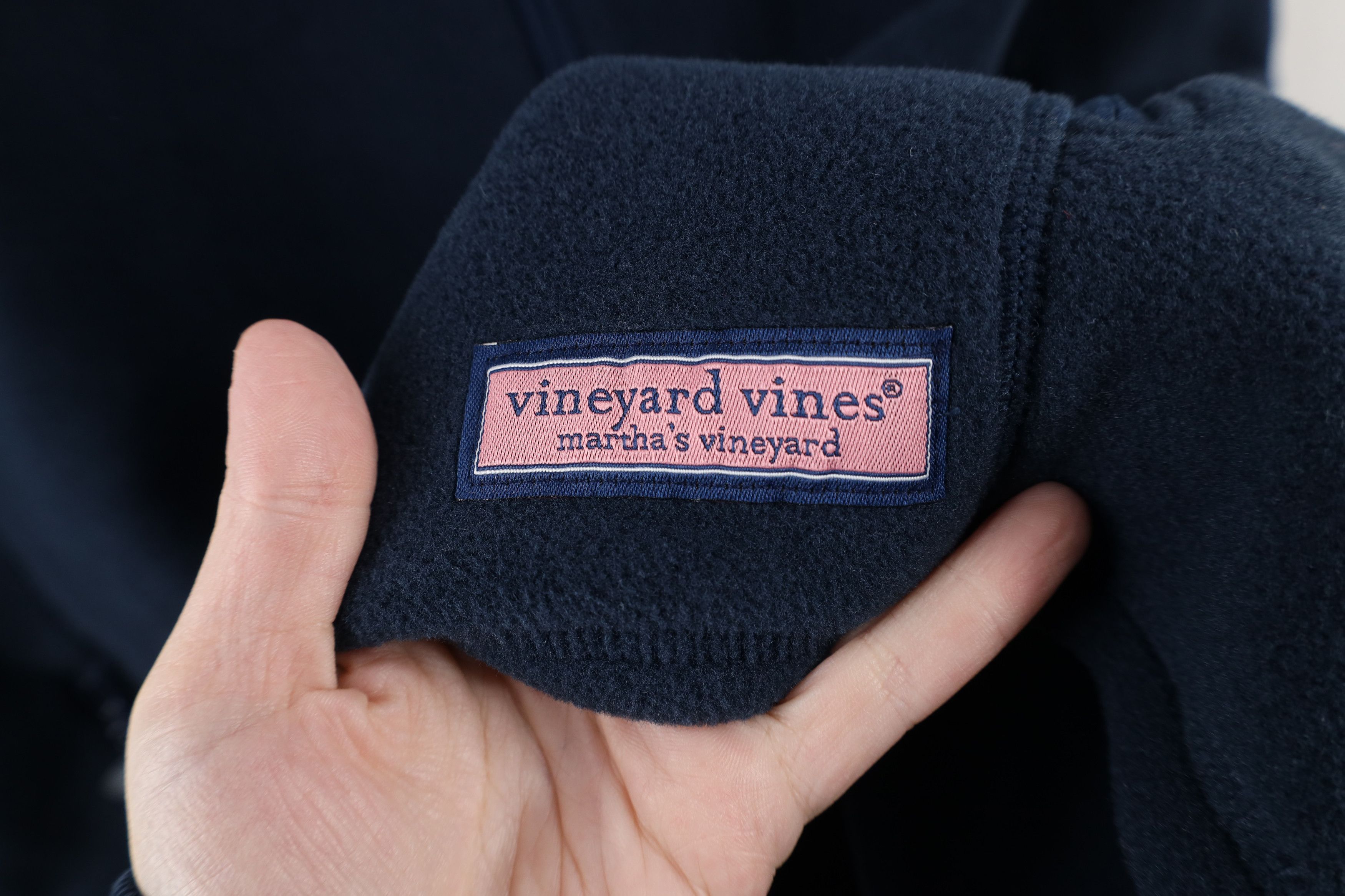 Vineyard Vines × Vintage Vineyard Vines Whale Logo Harbor Fleece Full Zip Vest Jacket Size US XXL / EU 58 / 5 - 5 Thumbnail