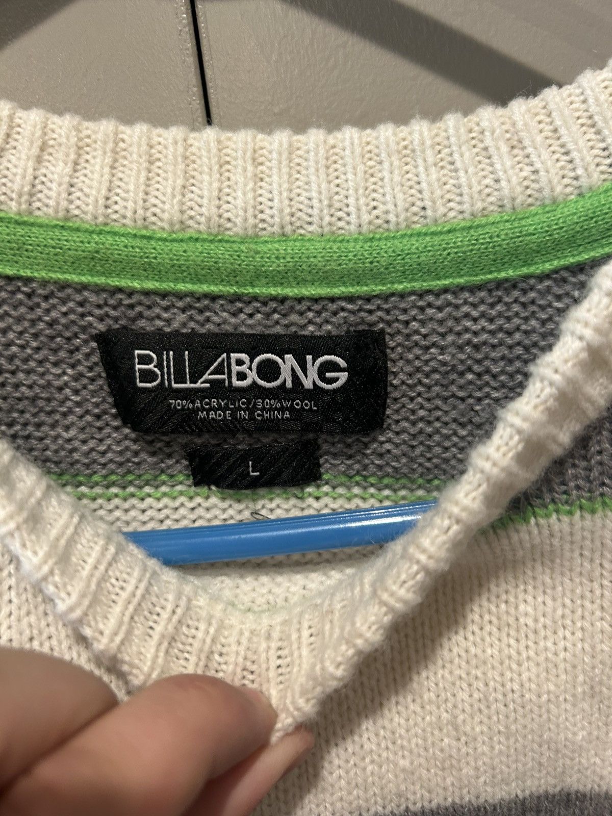 Billabong Billabong Y2K Knit Sweater Size Large Size US L / EU 52-54 / 3 - 3 Thumbnail