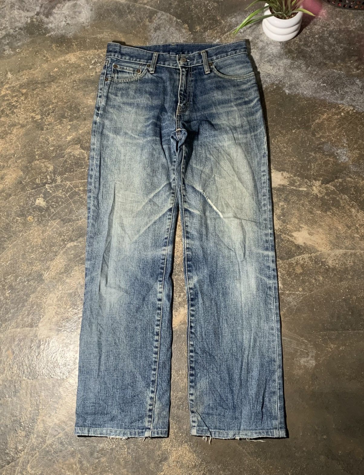 Uniqlo Uniqlo S-002 Distress Relaxed Cut Jeans Size US 29 - 1 Thumbnail