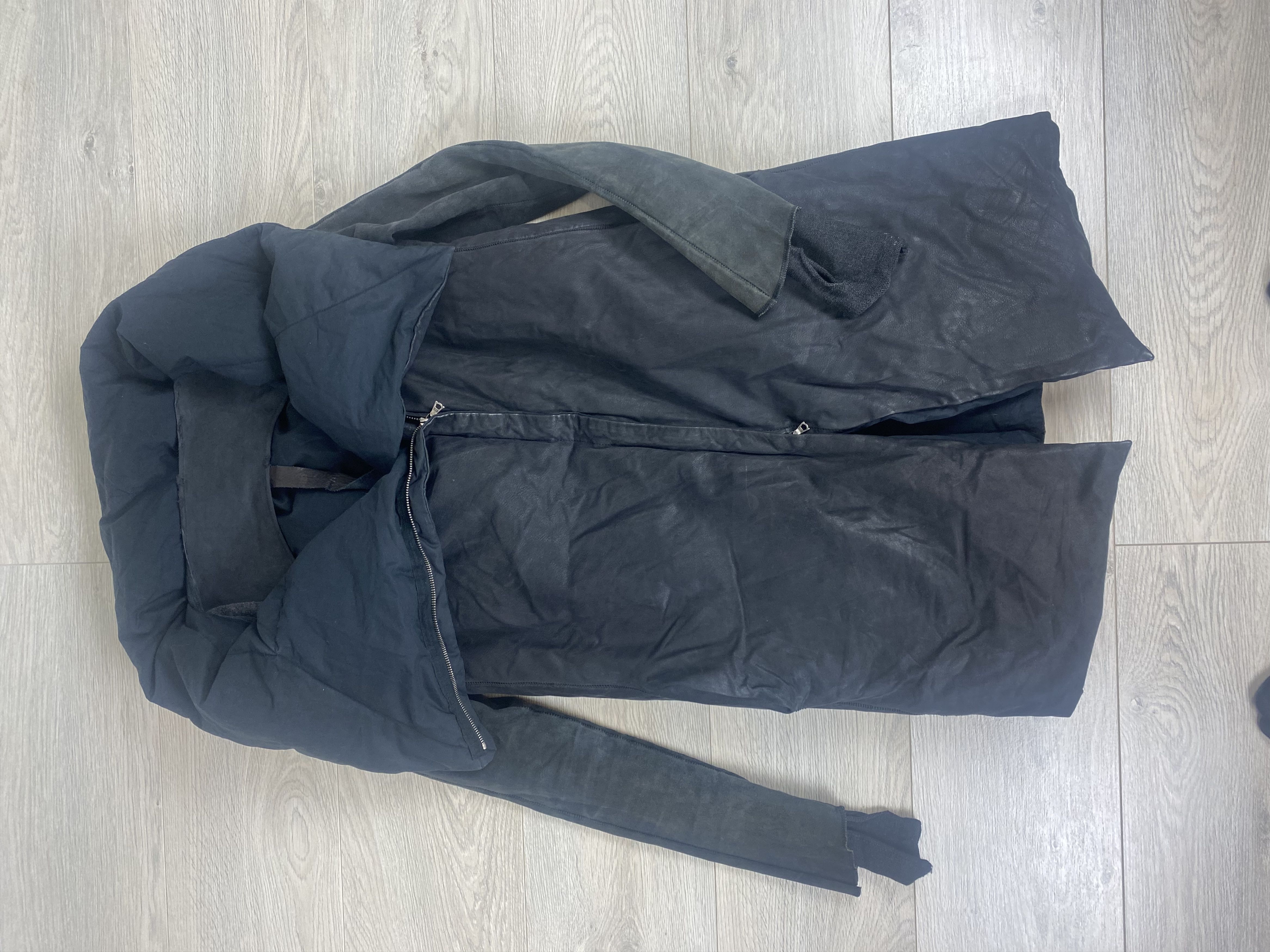 Isaac Sellam Experience Isaac Sellam Experience Assymetrical Leather Down Jacket Size S / US 4 / IT 40 - 6 Thumbnail