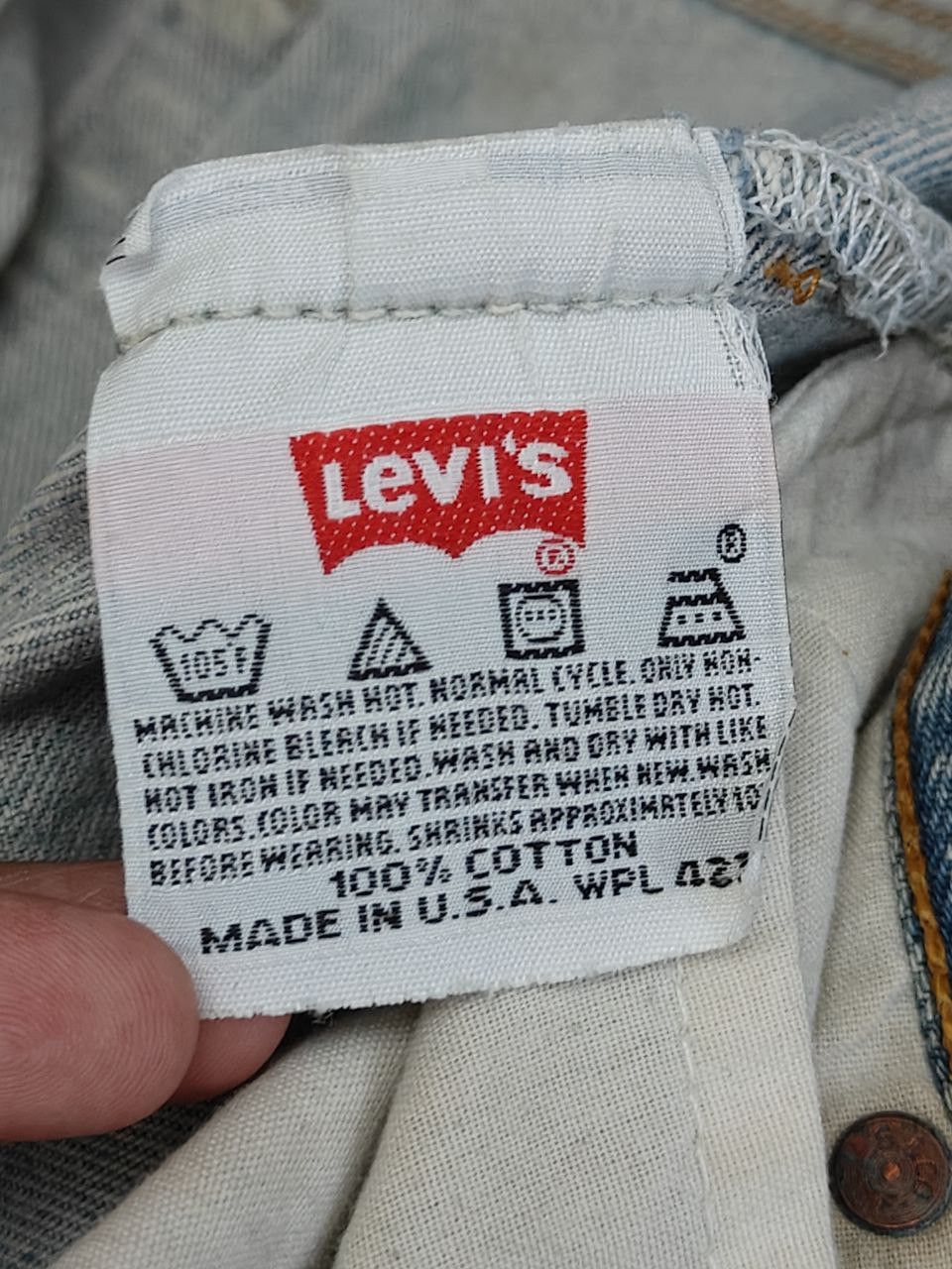 Levi's Vintage Clothing 90s Vintage Levi's 501 Mudwash Worn Denim Size US 34 / EU 50 - 7 Thumbnail