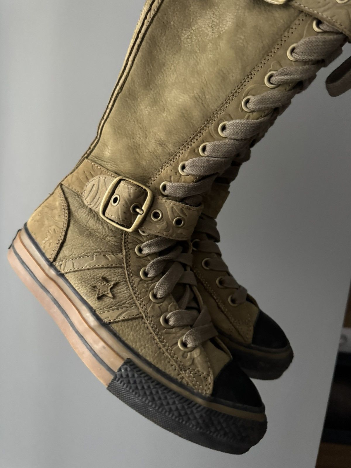 Converse CONVERSE VINTAGE HIGH BOXING MOTO BIKER BOOTS SNEAKERS 0OS Size US 6 / IT 36 - 2 Thumbnail