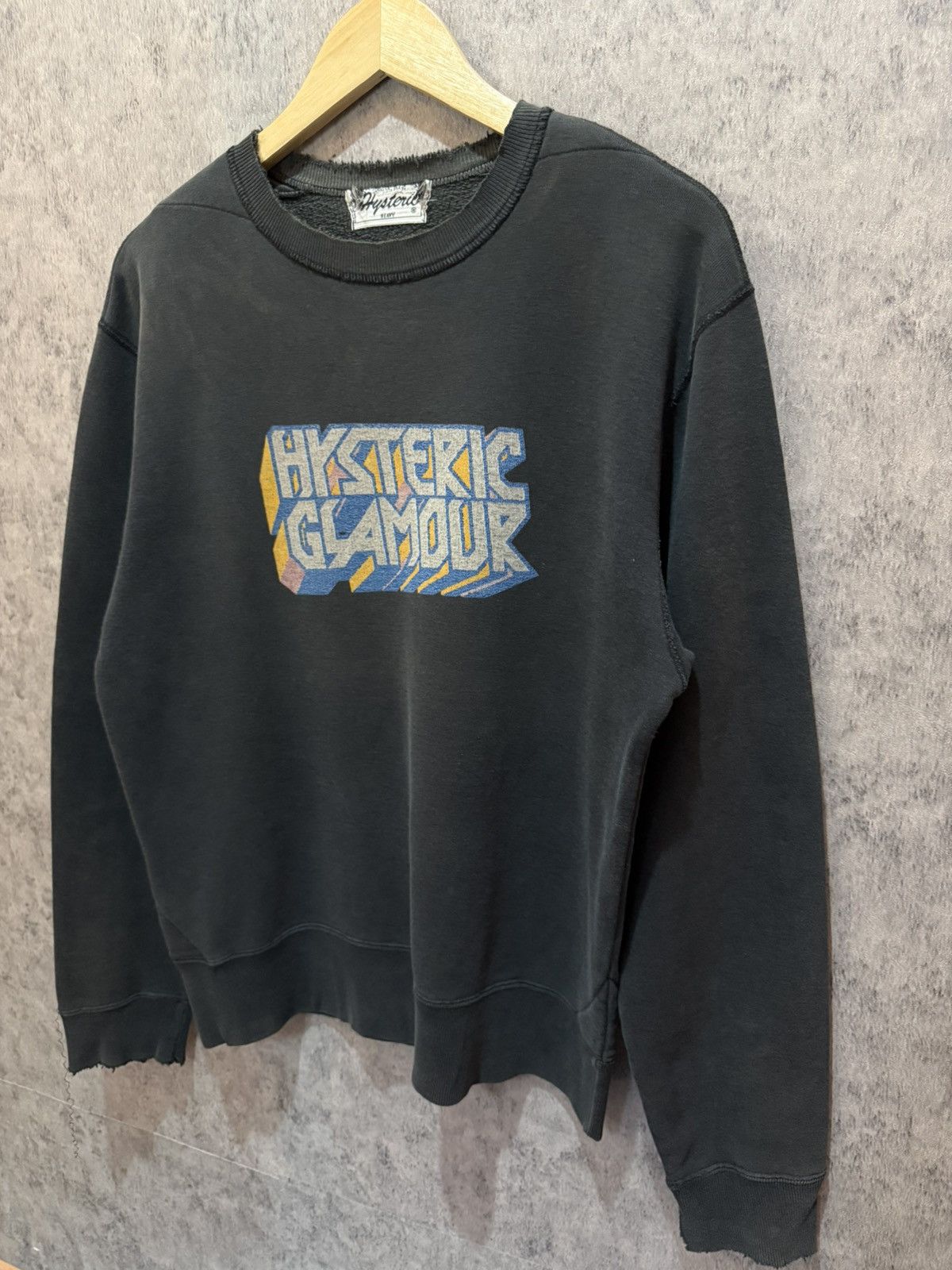 Hysteric Glamour × Japanese Brand 90s Hysteric Glamour Boxy SunFaded Distressed Sweatshirt Size US M / EU 48-50 / 2 - 3 Thumbnail