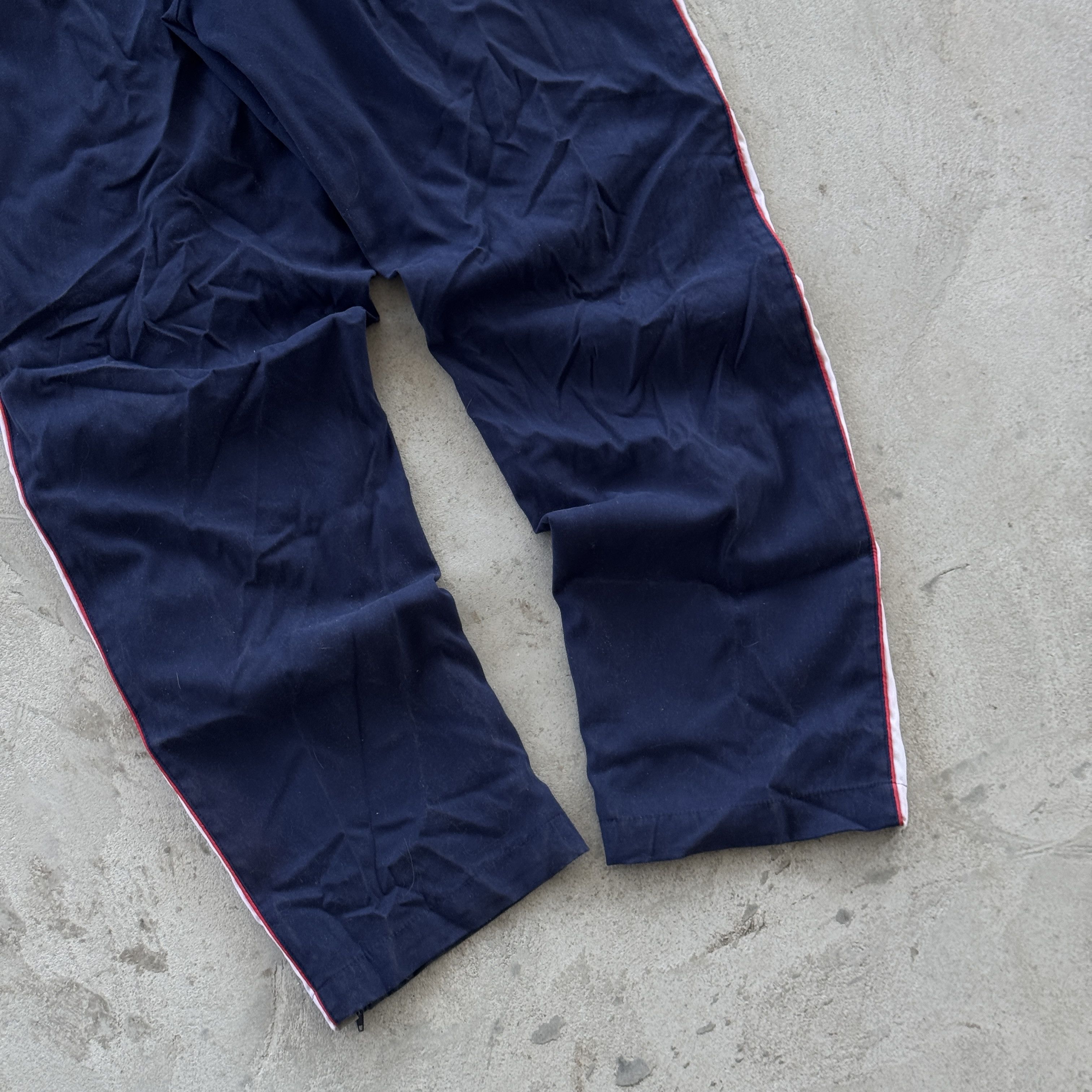 Nike Nike Navy Blue Vintage Track Pants White Red Side Stripe XL Size US 32 / EU 48 - 8 Thumbnail