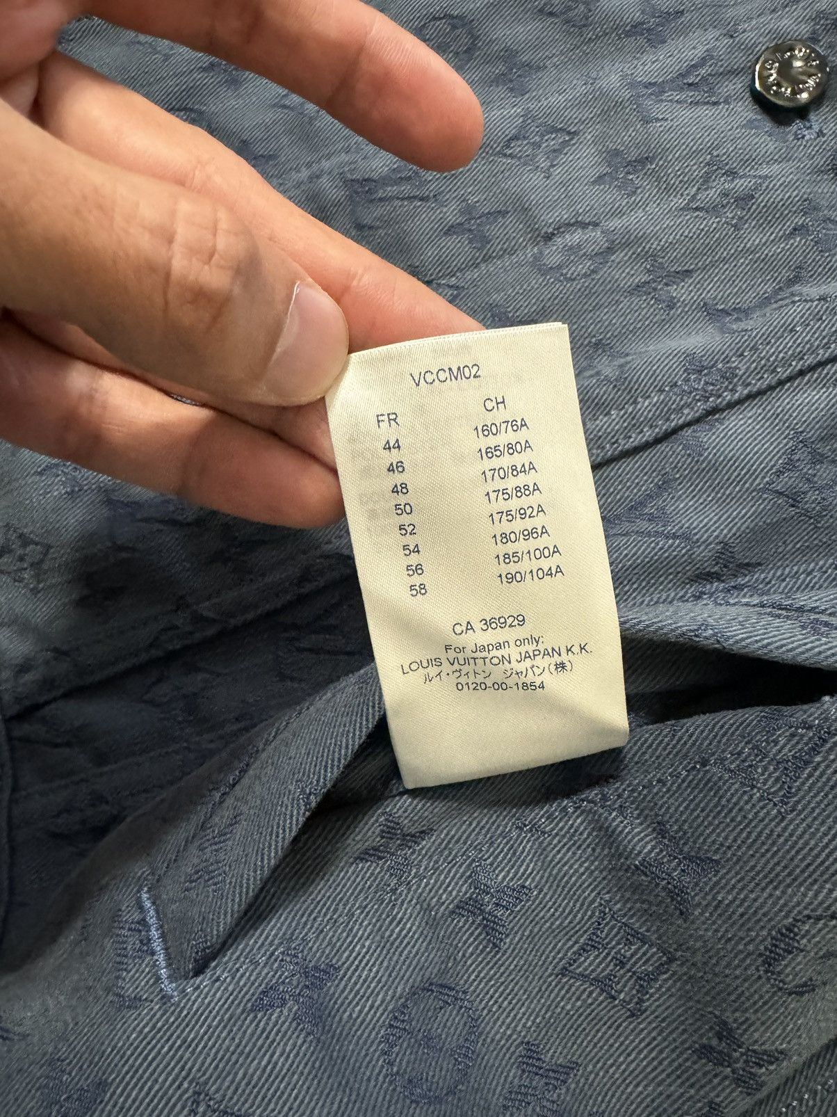 Louis Vuitton Louis Vuitton Blue Monogram Denim Jacket XL Size 56 Size US XL / EU 56 / 4 - 7 Thumbnail