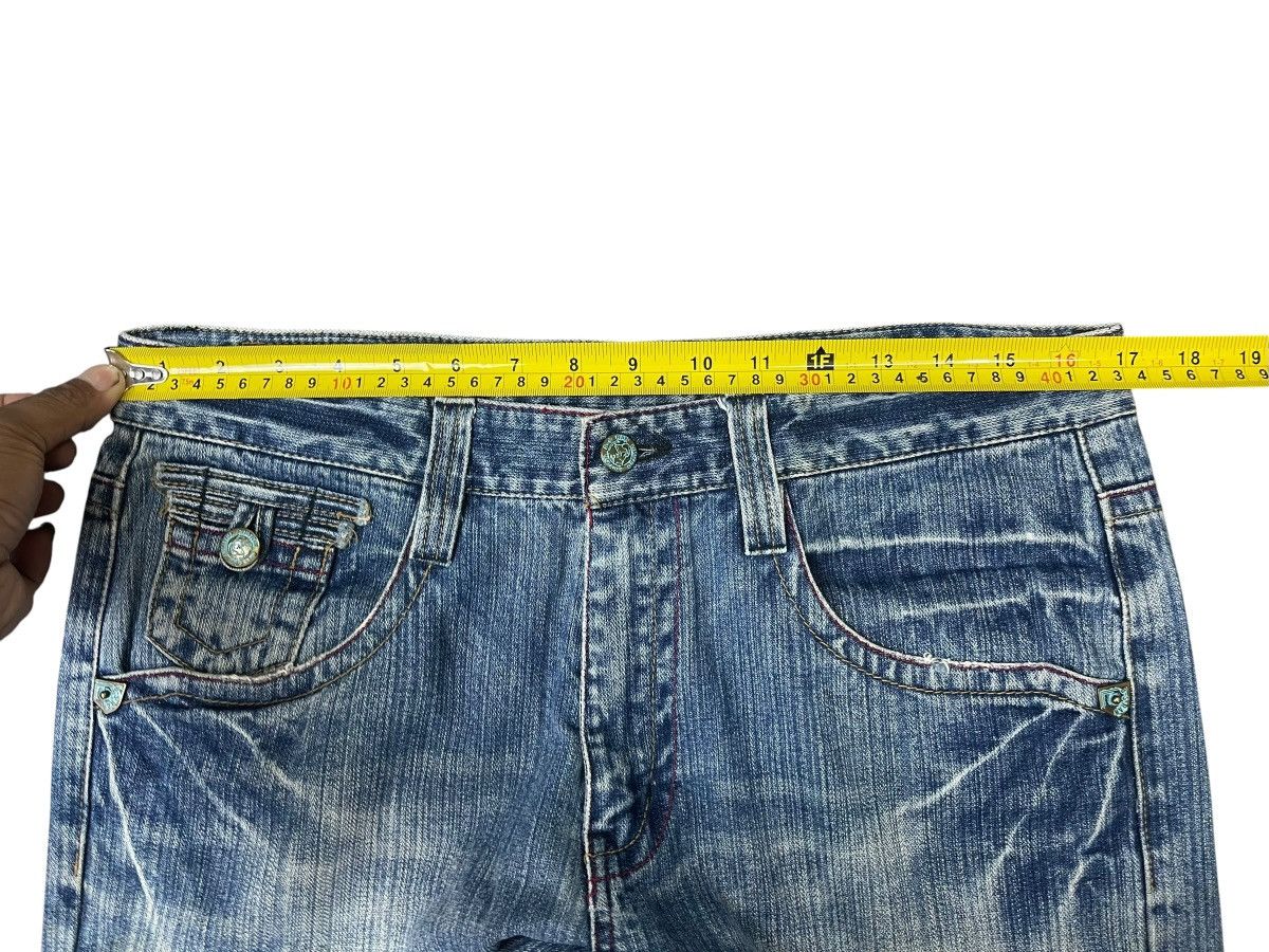 Japanese Brand Vintage B.S Raw Distressed Jeans Size US 34 / EU 50 - 13 Thumbnail