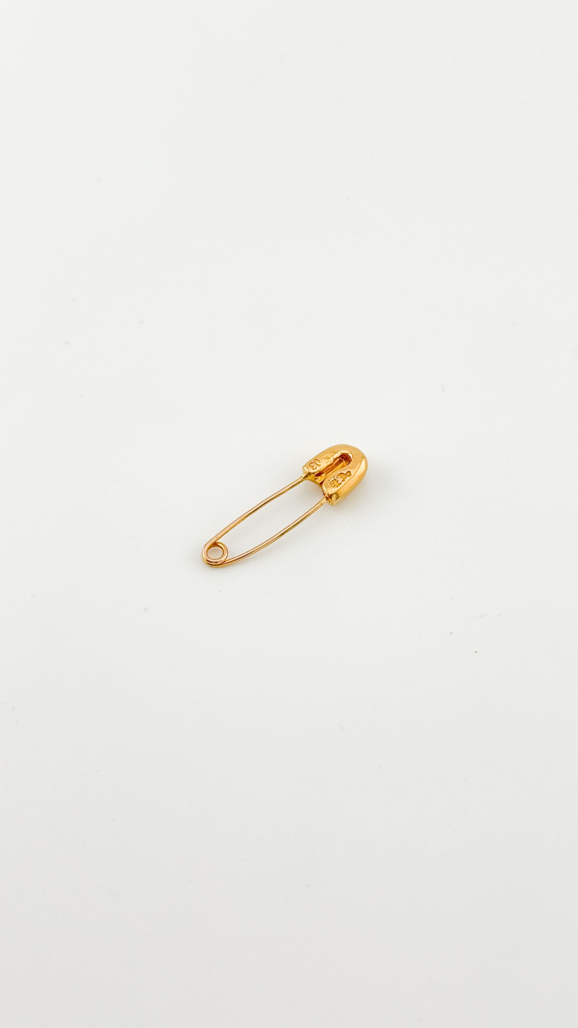 Chrome Hearts RARE! Gold and Diamond Safety Pin Brooch Size ONE SIZE - 2 Thumbnail