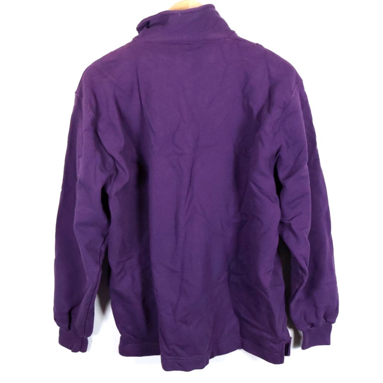 Champion VINTAGE Champion Sweatshirt Men's XL Purple 1/4 Zip Mock Neck Pullover USA Made 90s Retro De Size US XL / EU 56 / 4 - 2 Thumbnail