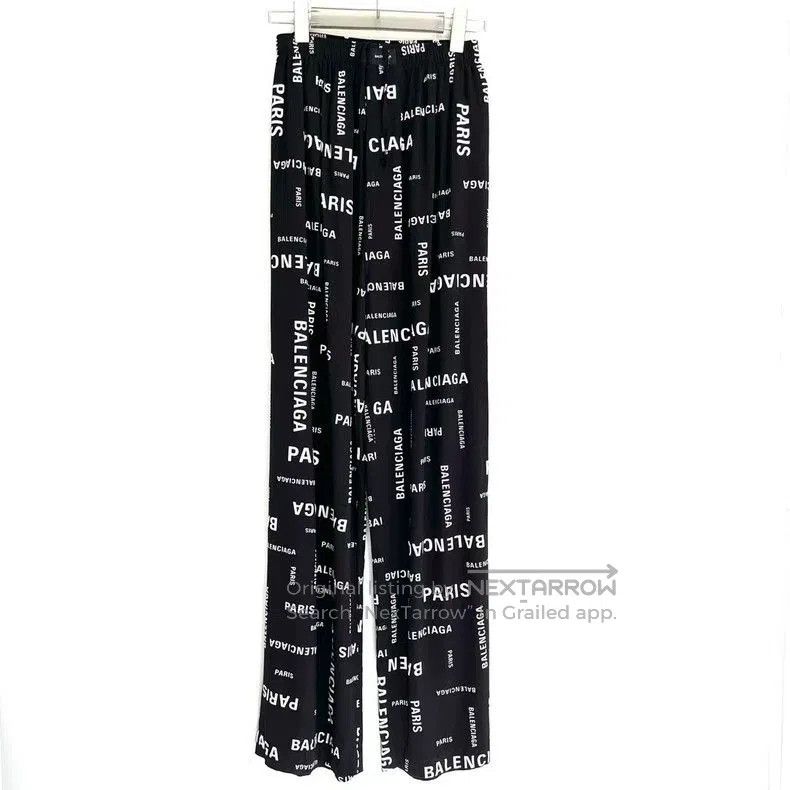 Balenciaga Balenciaga Logo Print Long Pants. Size US 34 / EU 50 - 1 Thumbnail