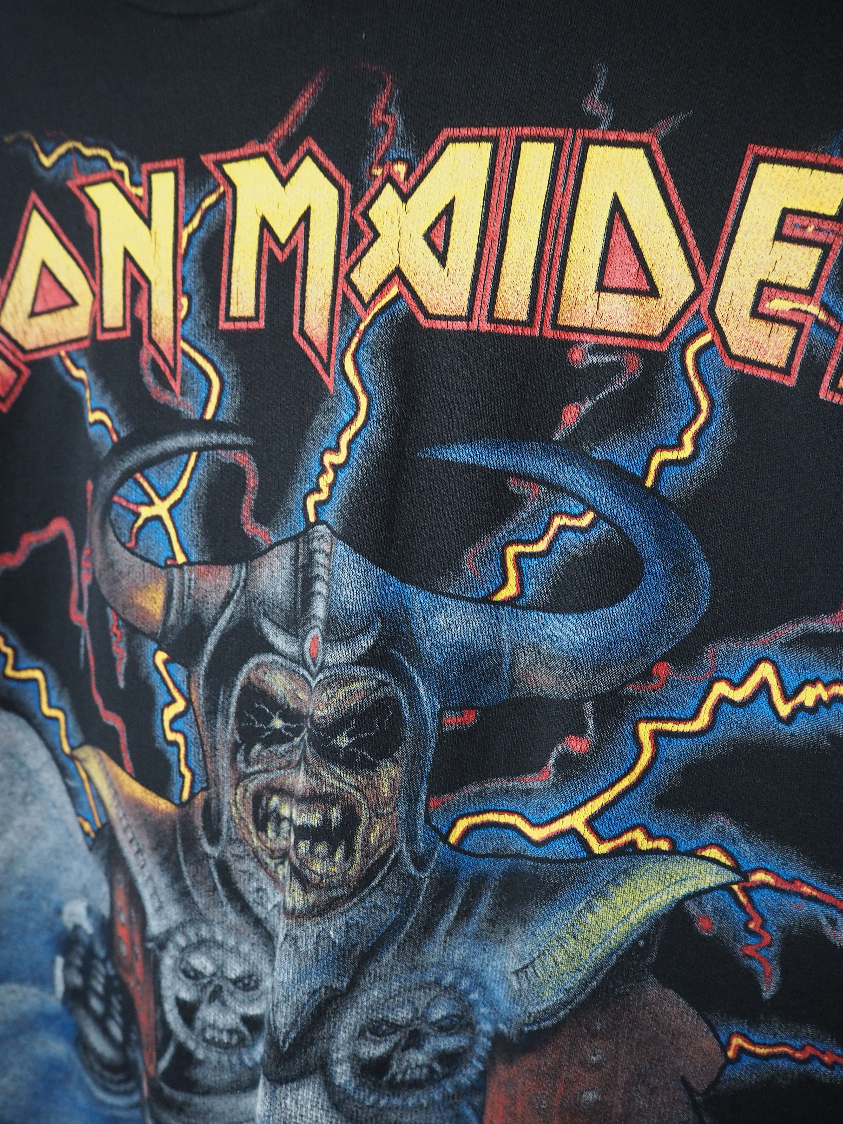 Iron Maiden Vintage Iron Maiden Long Sleeve Hoodie Bootleg Size US M / EU 48-50 / 2 - 5 Thumbnail