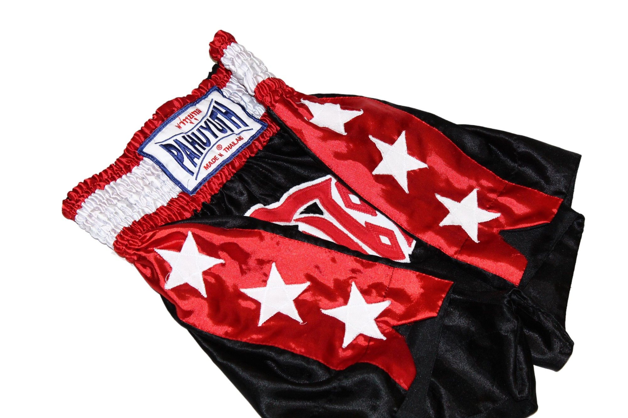Japanese Brand VTG PAHUYUTH Stars logo taped Kickboxing Muay Thai shorts Size US 34 / EU 50 - 4 Thumbnail