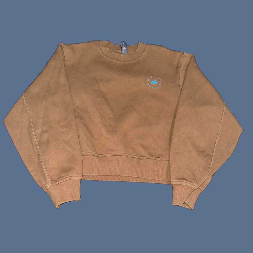 Stella McCartney VINTAGE adidas by Stella McCartney Sweatshirt Timber M Brown Women Pullover Cotton Blend Activewear - M - Brown - Sweatshirt - Women Size M / US 6-8 / IT 42-44 - 1 Thumbnail