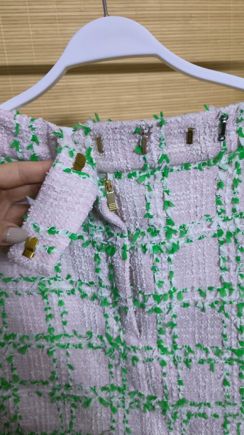 Thom Browne Thom Browne Pale pink checkered skirt Size 25" / US 0 / IT 36 - 6 Thumbnail