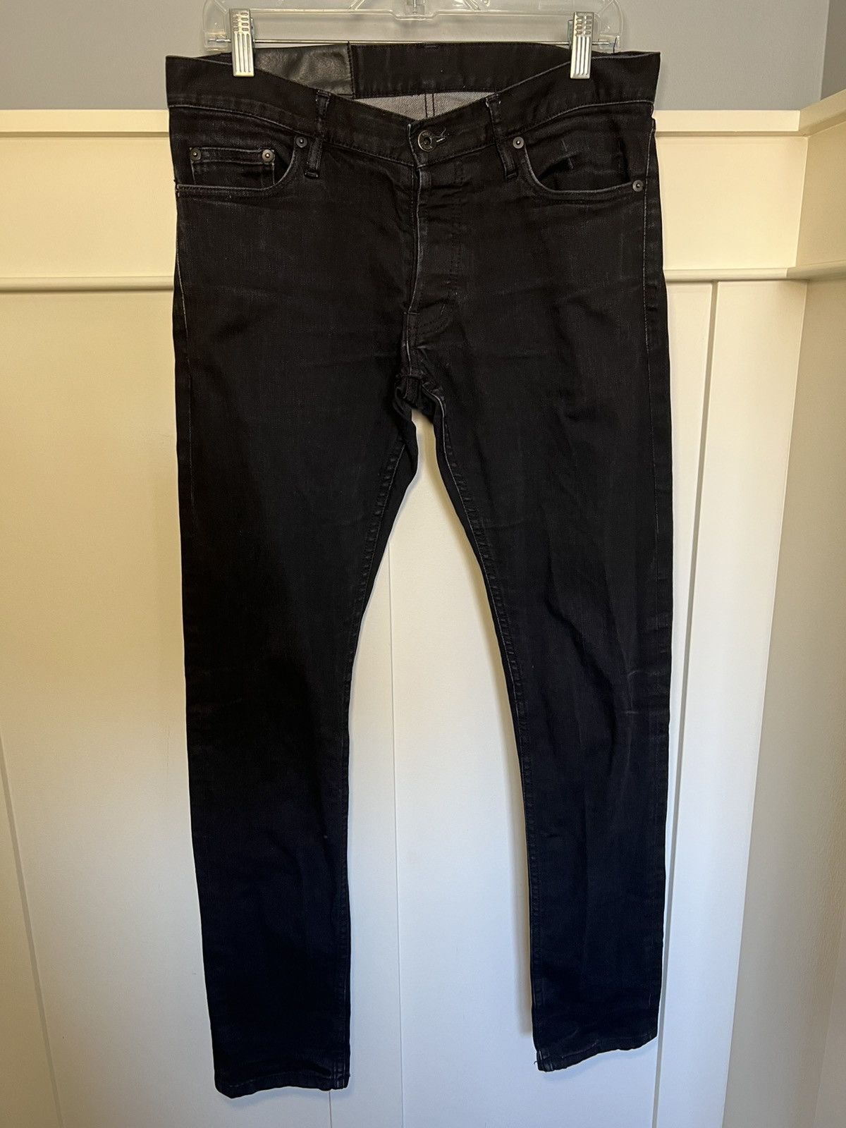 Vintage Vintage Made in New York brand slim black jeans Size US 31 - 1 Thumbnail