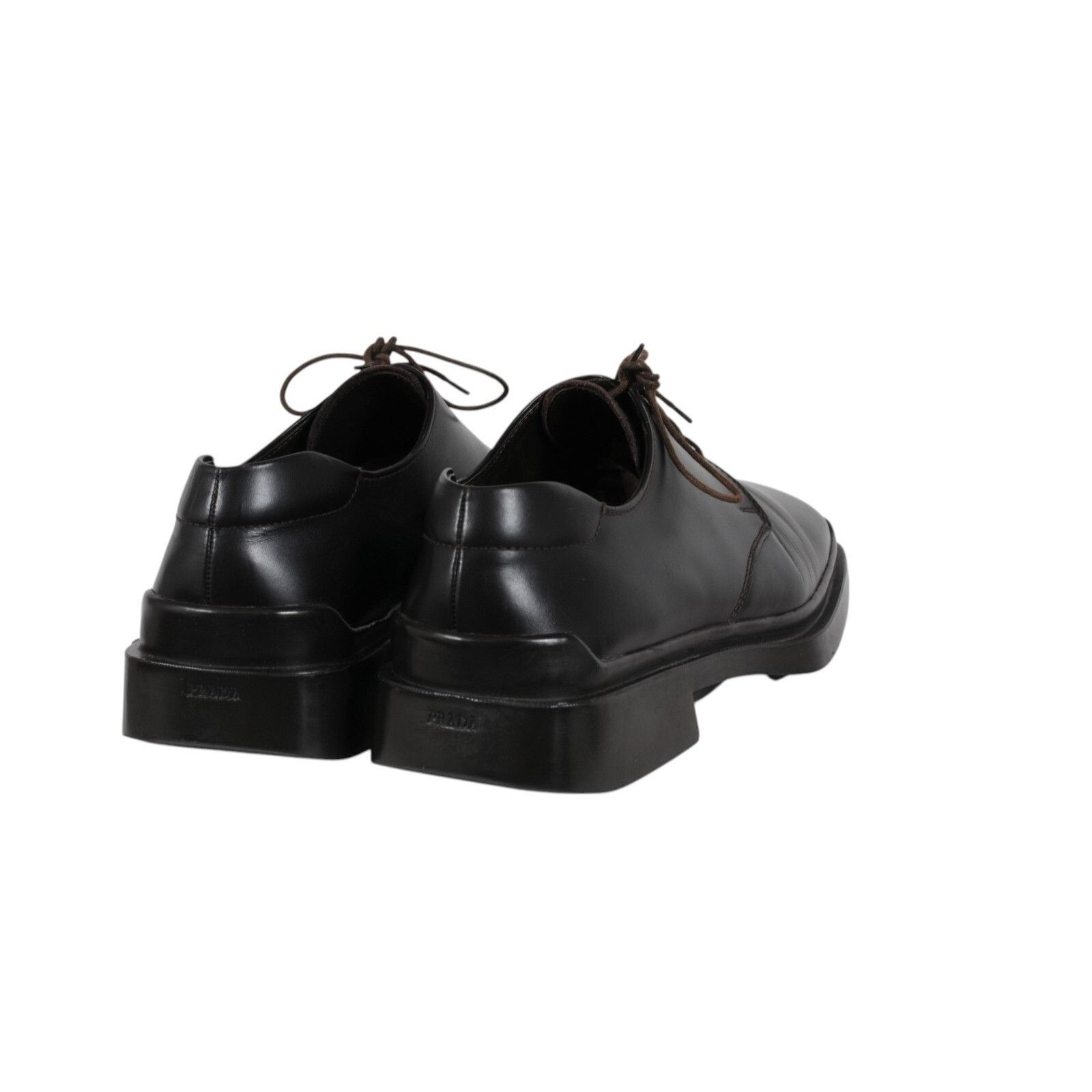 Prada Prada AW99 Vtg Square Toe Lace Up 11 UK 10 Dark Brown Leathe Size US 11 / EU 44 - 7 Thumbnail