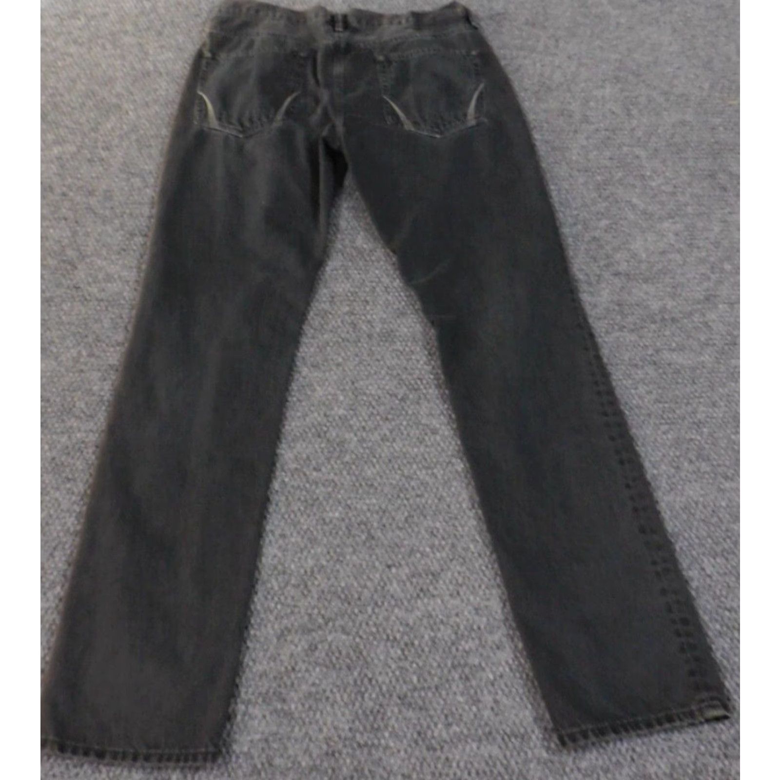 Allsaints AllSaints Jeans Men 32x30 Gray Denim Straight Middle Rise 30 Inseam Classic Fit Cowboy Pockets Zipper Closure Size US 32 / EU 48 - 7 Thumbnail