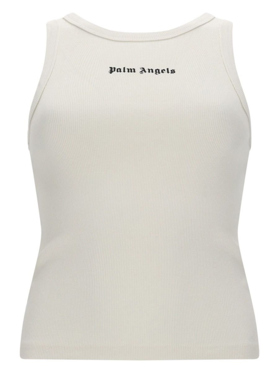 Palm Angels PALM ANGELS TOP CON LOGO - WHITE Size XL / US 12-14 / IT 48-50 - 1 Thumbnail
