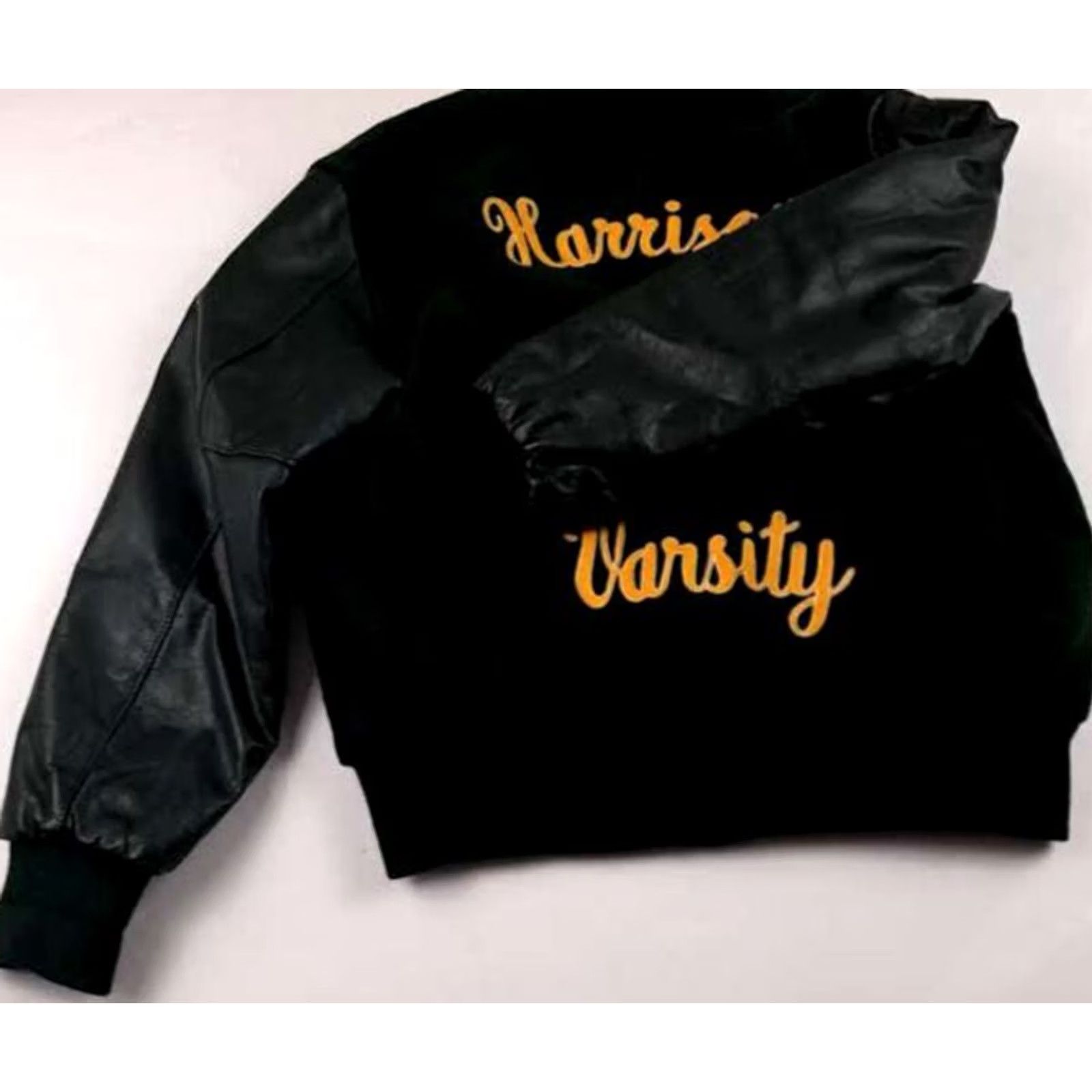 Holloway Holloway Varsity Jacket L Leather Sleeved Dark Green Unisex Adults Size L Green Varsity Jacket Size US L / EU 52-54 / 3 - 7 Thumbnail