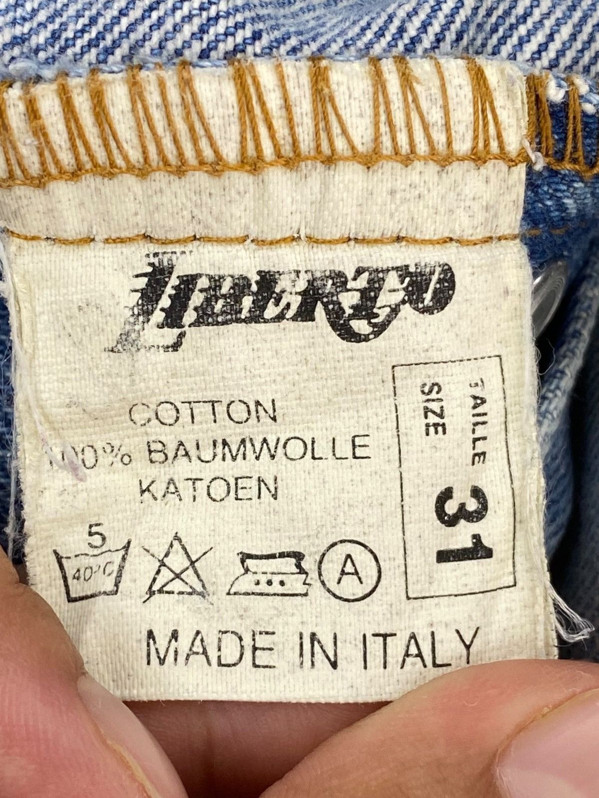 Japanese Brand Liberto Acid Light Wash Style Straight Leg Jeans Size US 28 / EU 44 - 10 Thumbnail