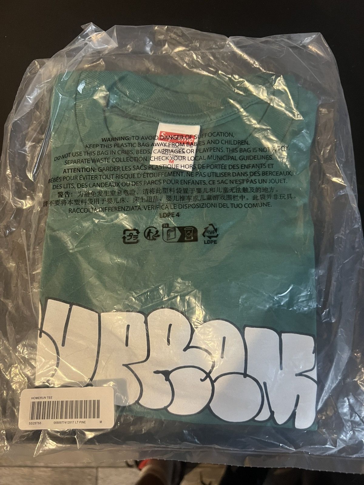 Supreme Supreme Homerun Tee Green (Size Medium) Size US M / EU 48-50 / 2 - 1 Thumbnail