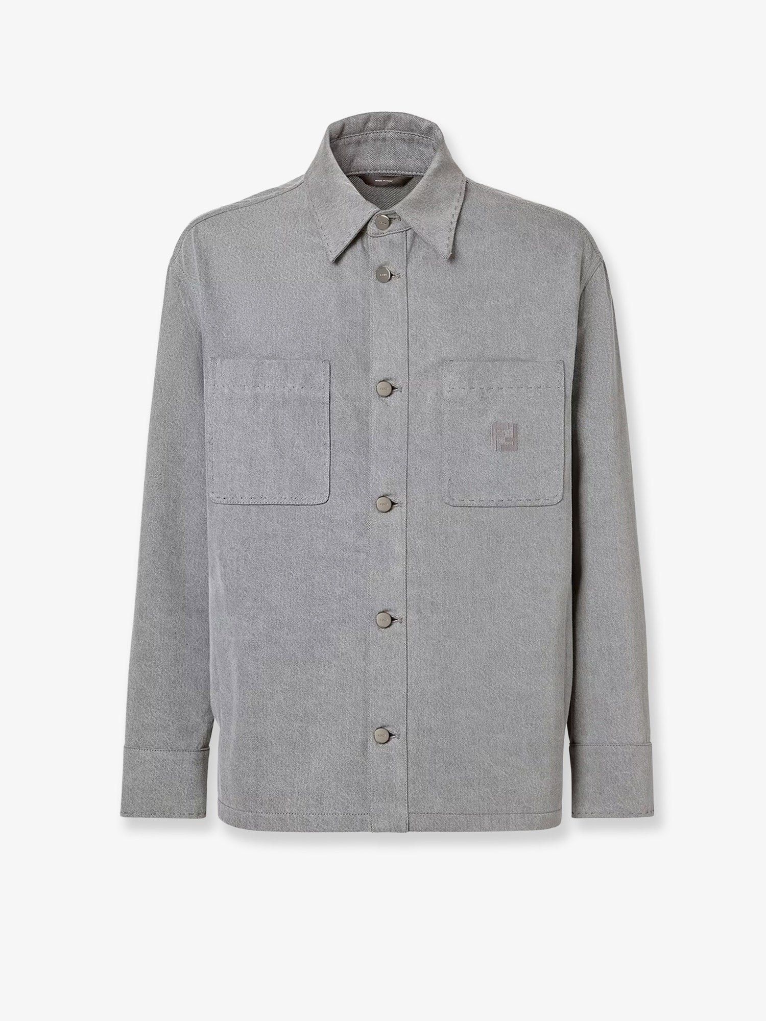 Fendi Jacket Denim Stone Bleached Size US M / EU 48-50 / 2 - 1 Thumbnail