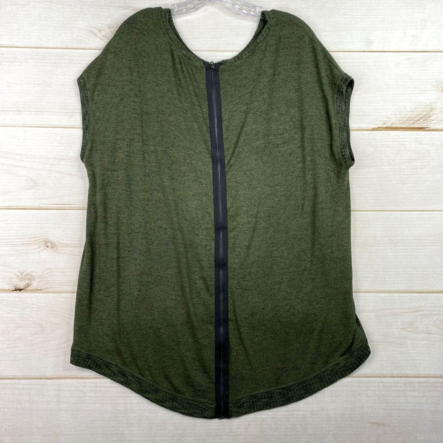 Vintage Matty M Shirt Womens L Green Short Cap Sleeve Pullover Back Tunic Top Size L / US 10 / IT 46 - 4 Thumbnail