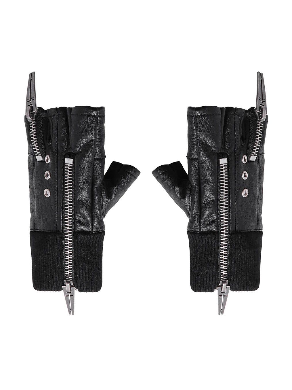 Other Rebel Wave | 25SS"Wor"Double Zip Structure Layered Gloves Size ONE SIZE - 5 Thumbnail