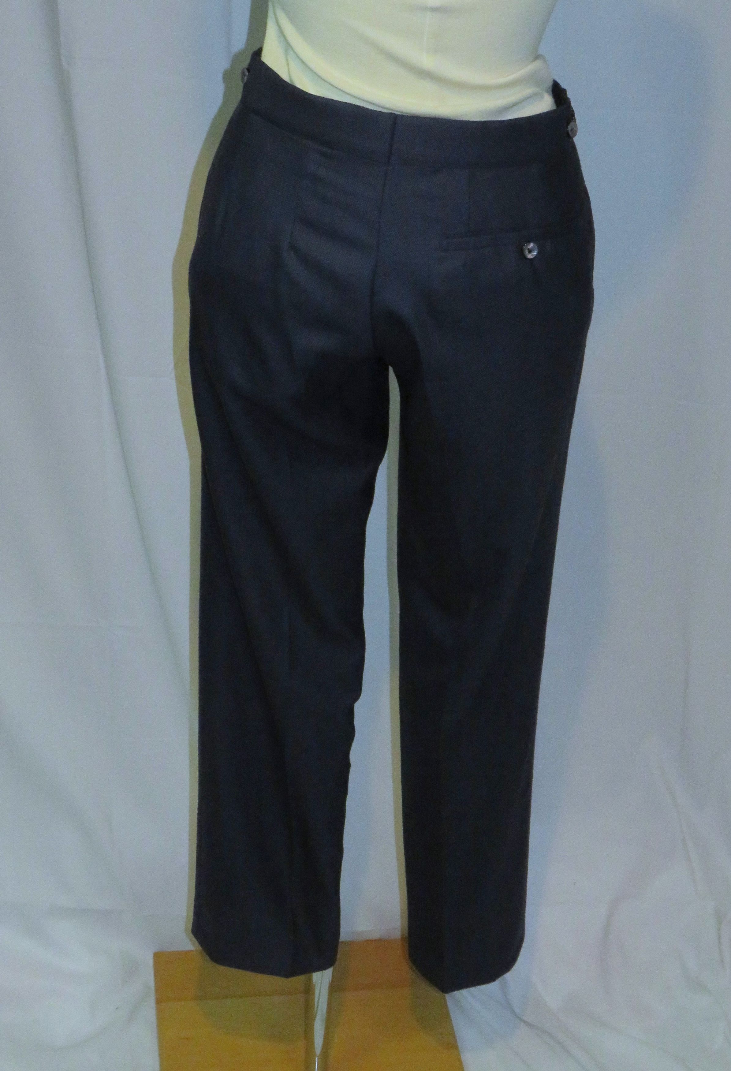 Huntsman × Savile Row Bespoke 2022 Navy Blue Birdseye One Button Suit 34S Size 34S - 18 Thumbnail