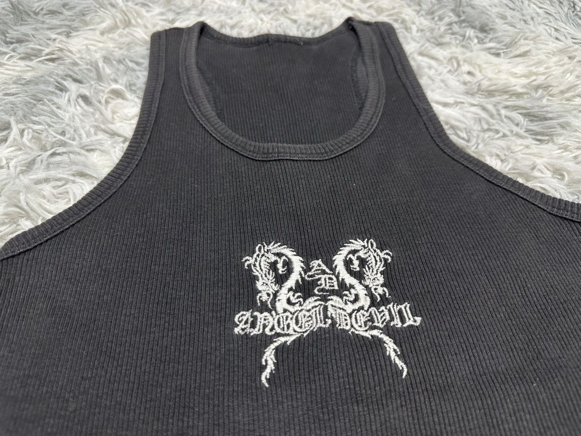 Japanese Brand 🔥Sick Y2K Dragon Devil Ribbed Tank Top JPG Style Size US S / EU 44-46 / 1 - 1 Thumbnail