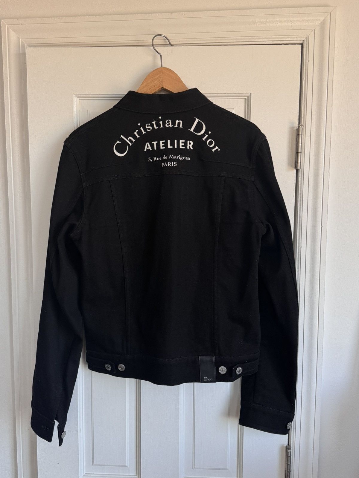 Dior Christian Dior Mens Black Denim Trucker Jacket Size US M / EU 48-50 / 2 - 1 Thumbnail