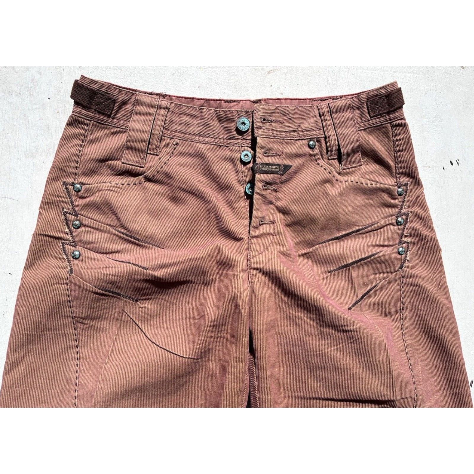 Vintage VINTAGE Marithe Francois Girbaud Pants Women Brown Corduroy 26 90s Parachute Carpenter Slim Straight 90s Logo Mens Womens Boys Girls Size 26" / US 2 / IT 38 - 4 Thumbnail