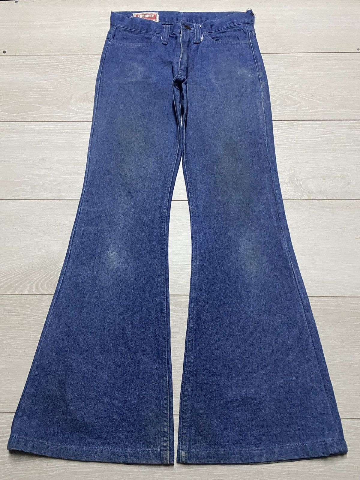 Marks & Spencer Woman Jeans Spencer Blue Wash Bell Bottom Size US 28 / EU 44 - 1 Thumbnail