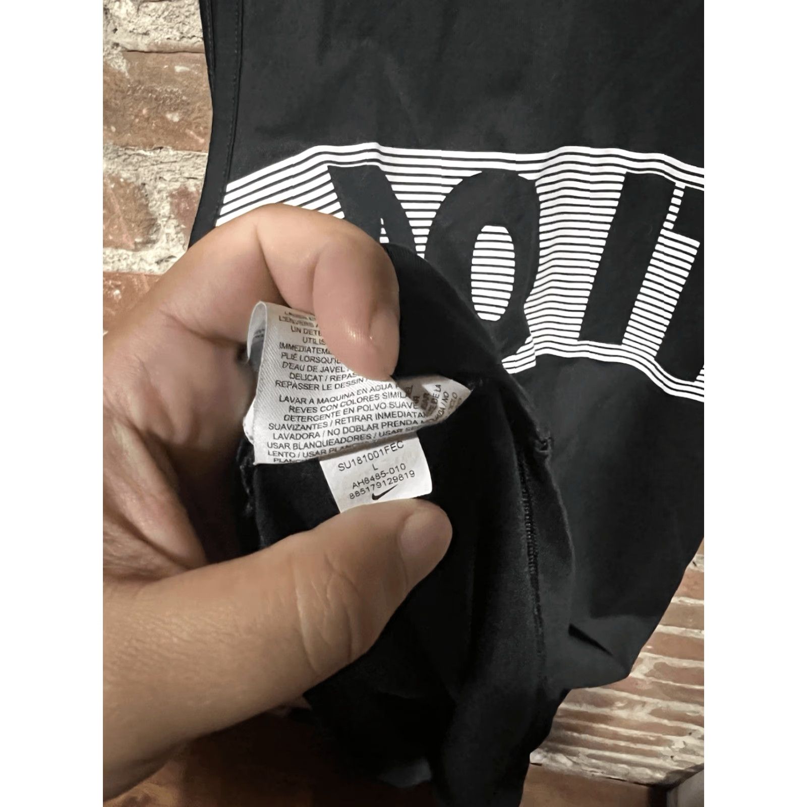 Nike Nike Women's Dri Fit Just Do It Tank Top L Black Sleeveless Regular Tank Sports Logo Workout Activewear Size L / US 10 / IT 46 - 4 Thumbnail