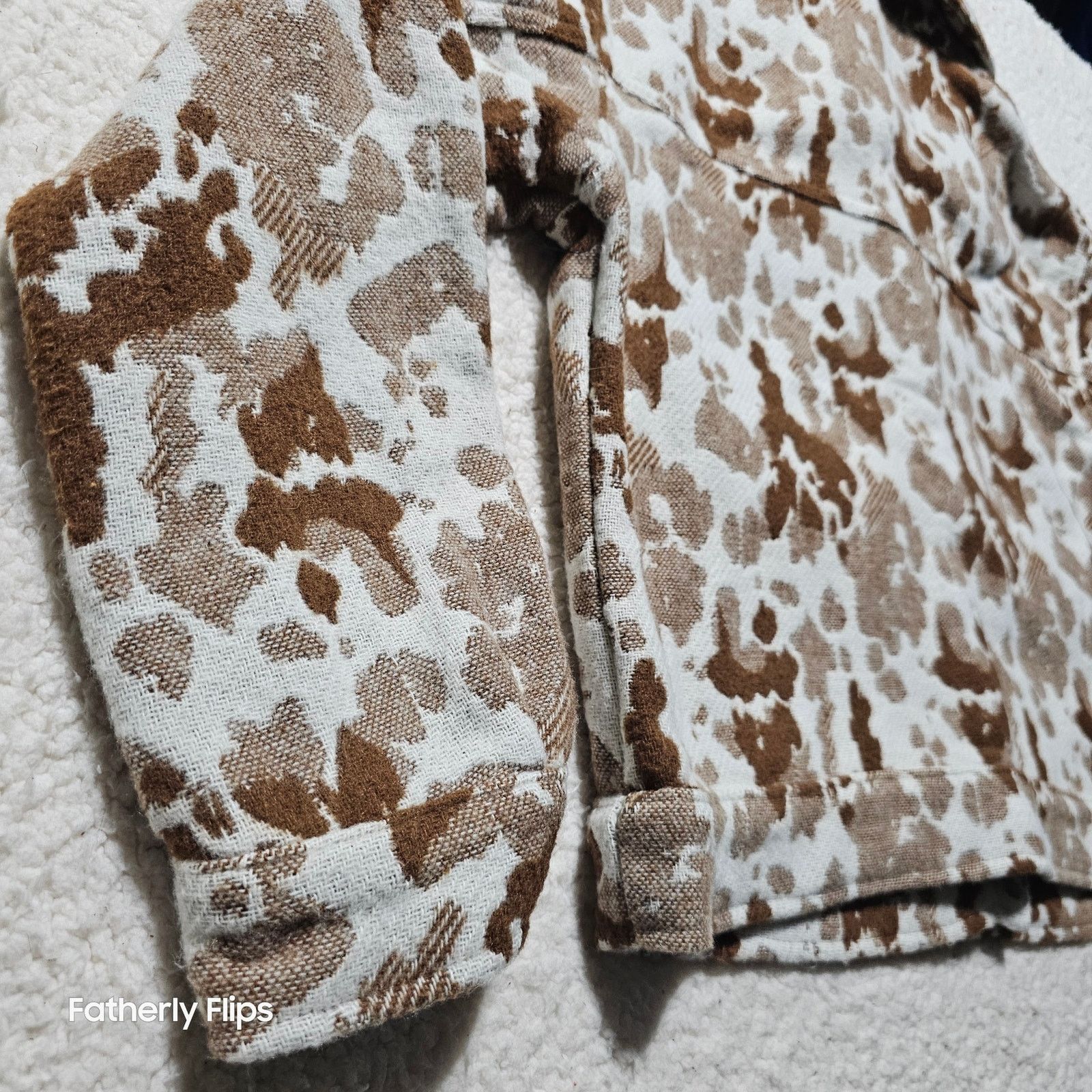 Sonoma Sonoma Cow Print Shacket Wool Blend Cropped Jacket Medium Size M / US 6-8 / IT 42-44 - 10 Thumbnail
