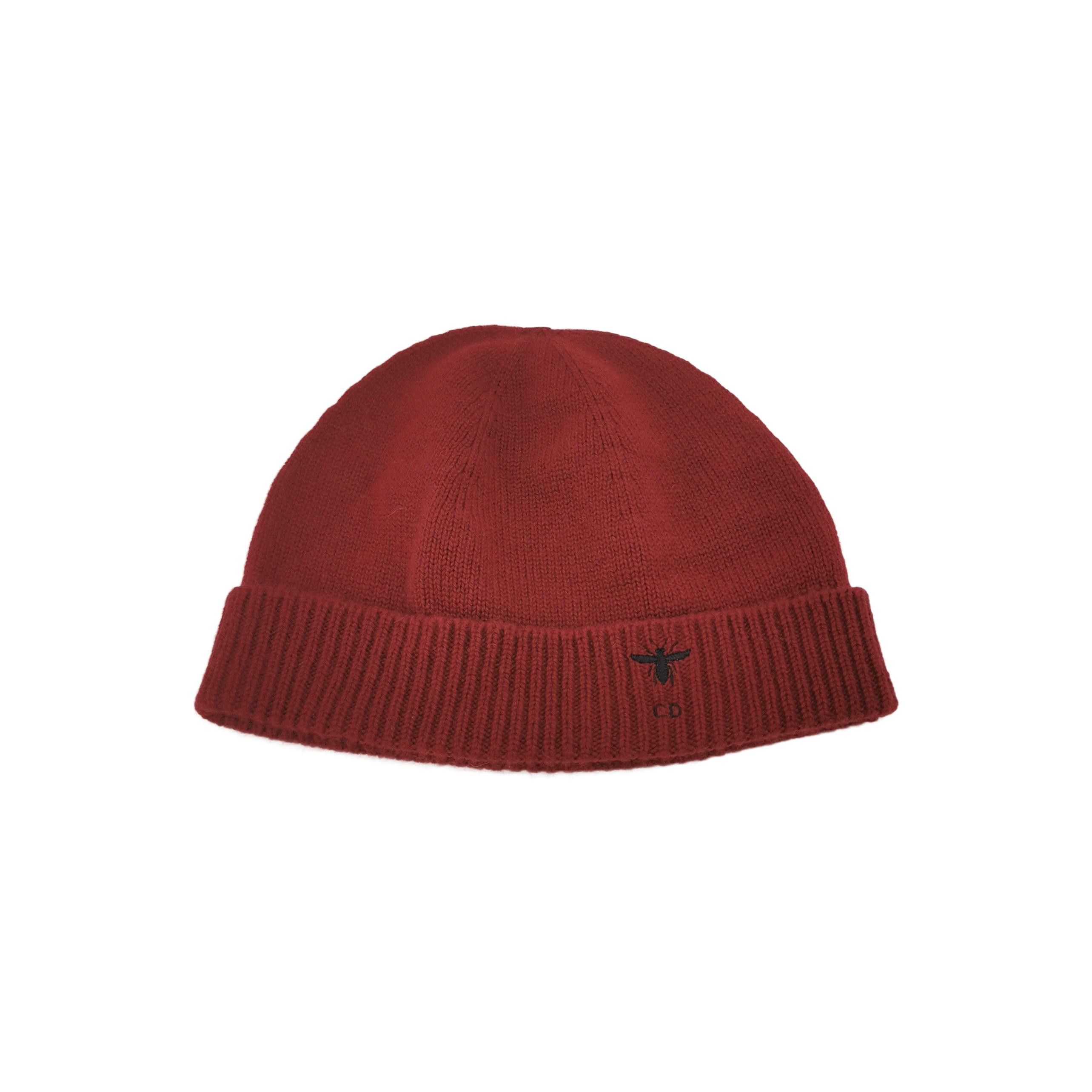 Dior × Hedi Slimane Dior homme bee knit beanie hat hedi slimane